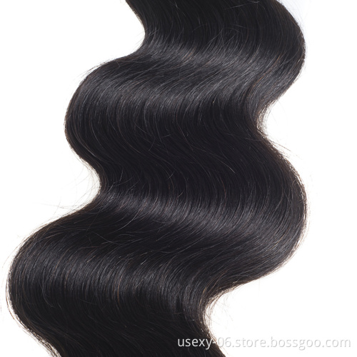 High Quality Top Grade 100% Human Hair Malaysian Unprocessed Virgin Hair Body Wave 4*4 Lace Closure